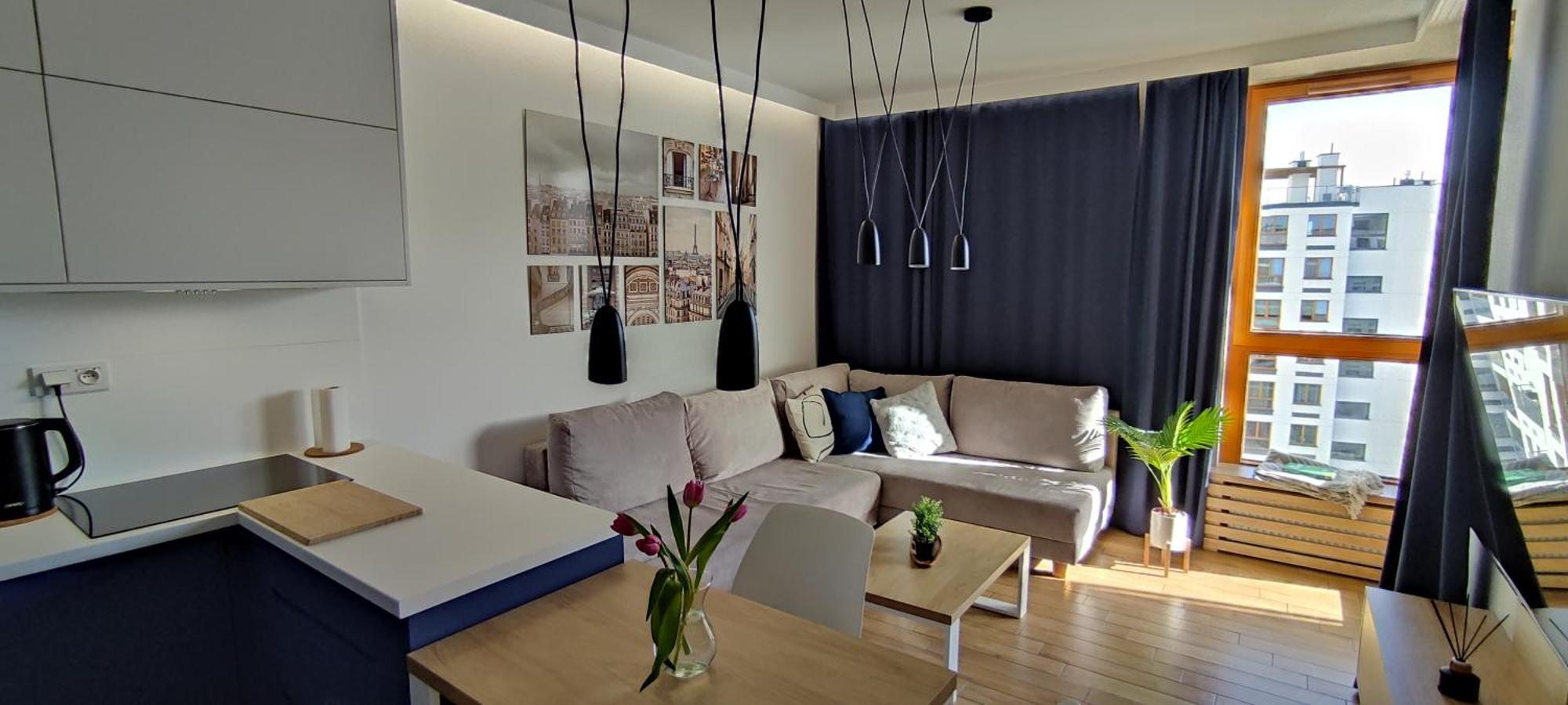 Wola Blue Modern Apartment Warszawa Exteriör bild